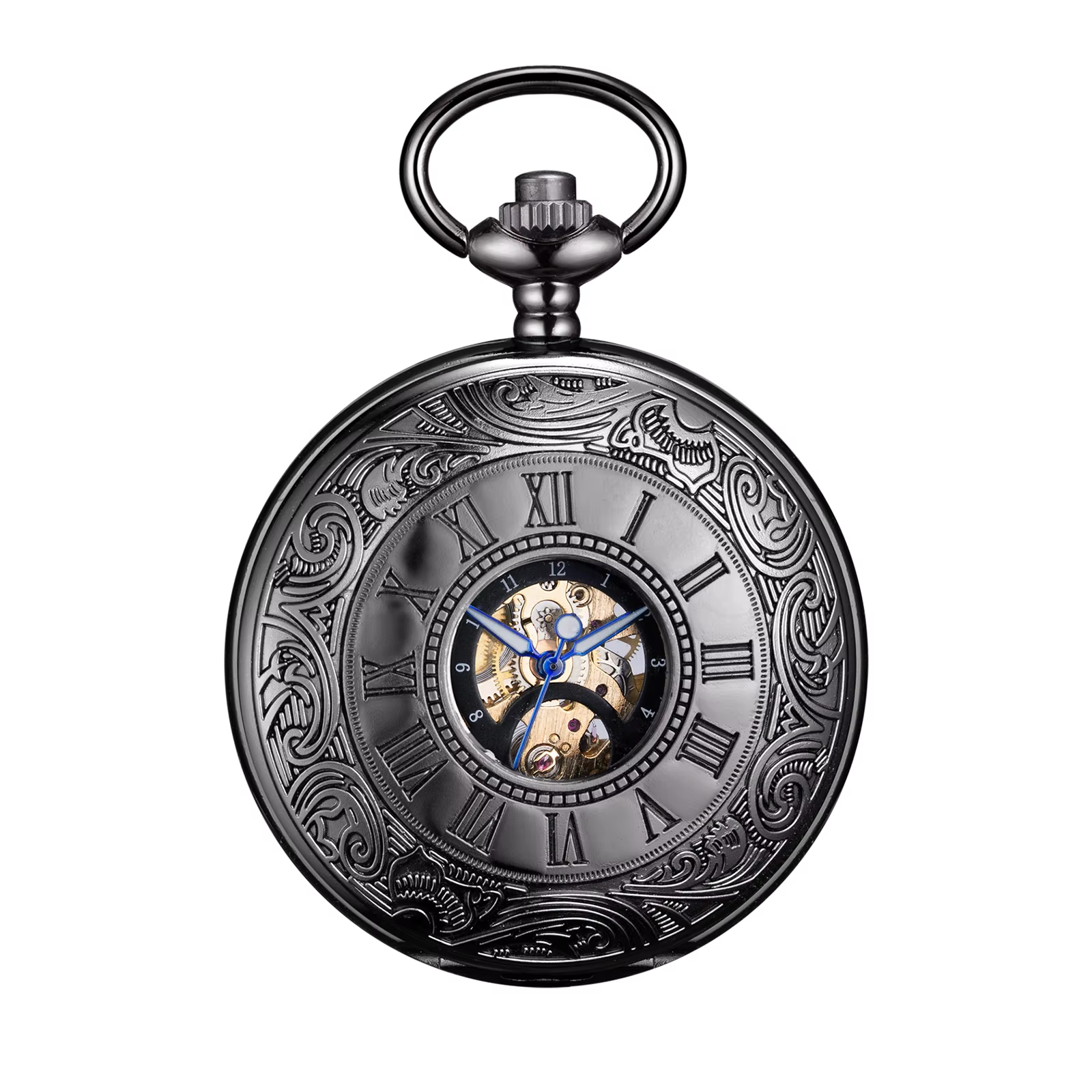 Boshiya Hot Selling Classic Antique Vintage Mechanical Roman Vintage Pocket Watches
